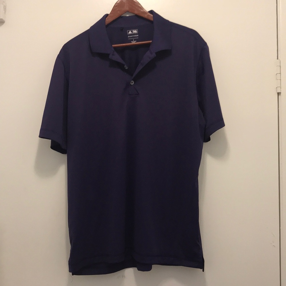 Adidas Puremotion Men's Purple Golf Polo Shirt